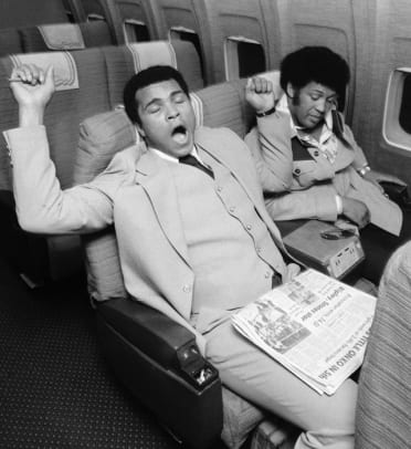 Athletes on Airplanes - 1 - Muhammad Ali